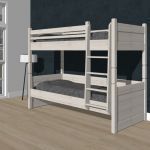 Alta Stapelbed deelbaar White Wash