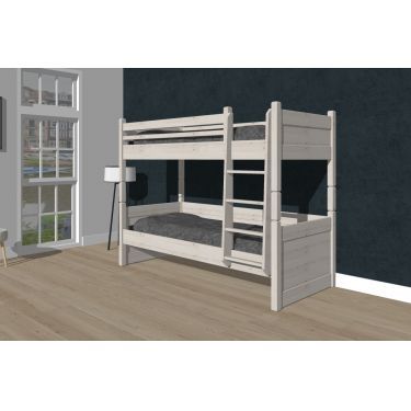 Alta Stapelbed deelbaar White Wash