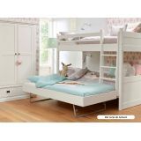 Alta Stapelbed met jump-up bed, Antra-Stone