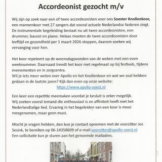 Accordeonist(en) gezocht