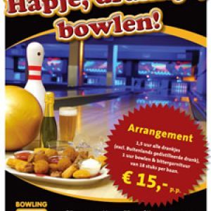 Hapje, drankje, bowlen