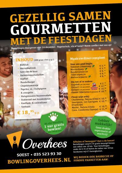 Bowling- Partycentrum Overhees in Soest bowlingbanen tijdelijk gesloten