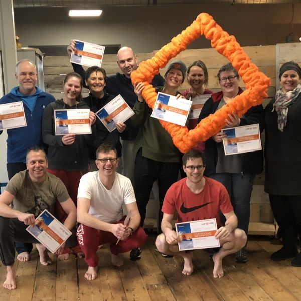 Certificaat uitreiking Adem & Koude Training