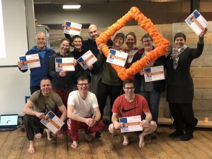 Certificaat uitreiking Adem & Koude Training
