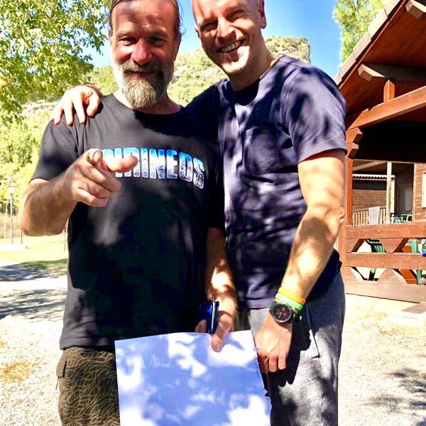 Myron gecertificeerd Wim Hof Instructeur bij Bridge2Cross