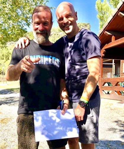 Myron gecertificeerd Wim Hof Instructeur bij Bridge2Cross