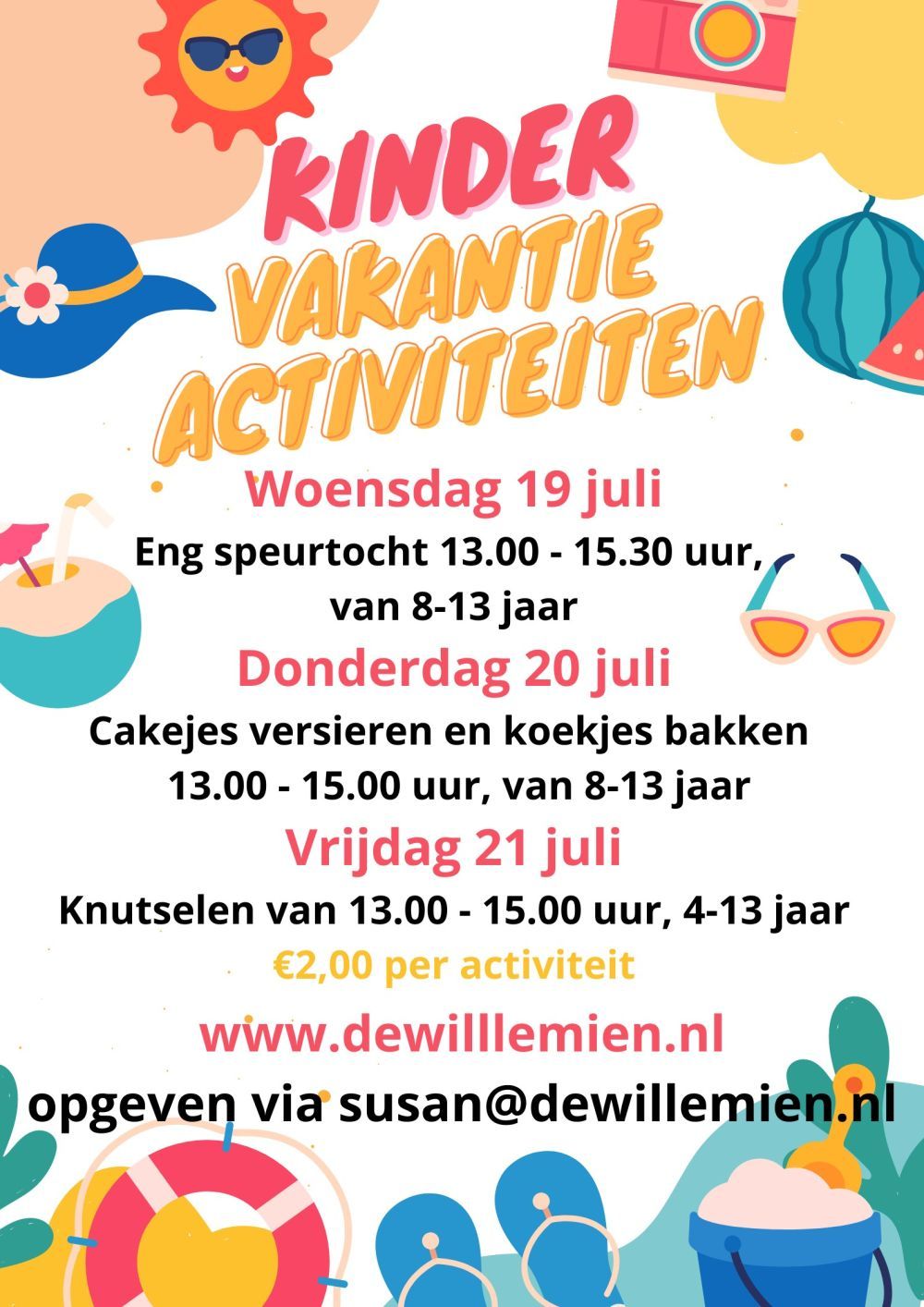 Kindervakantie activiteiten zomer 2023