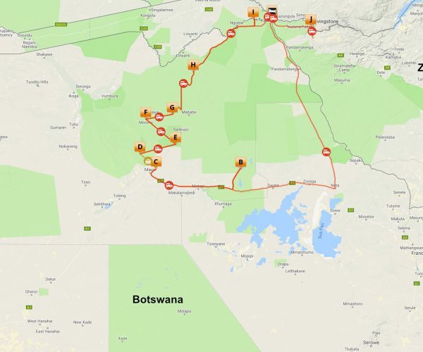 Groeps kampeersafari Botswana Optimaal