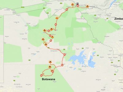 Groeps kampeersafari Botswana Compleet