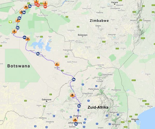 Self drive 4x4 rondreis Botswana startend in Zuid-Afrika
