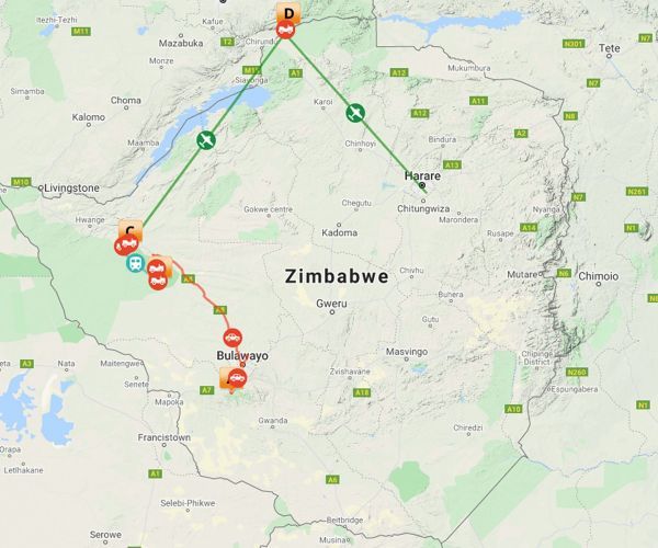 Safari Zimbabwe Mooiste Wildparken met transfers en fly-in safari
