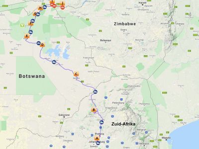 Self drive 4x4 rondreis Botswana startend in Zuid-Afrika