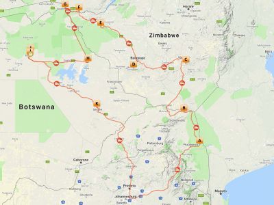 Groepsreis Zuid-Afrika, Zimbabwe & Botswana