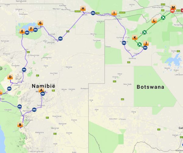 Luxe rondreis Namibië & Botswana