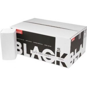 Satino Black Handdoek bio z/z-vouw 2 laags 250x230mm
