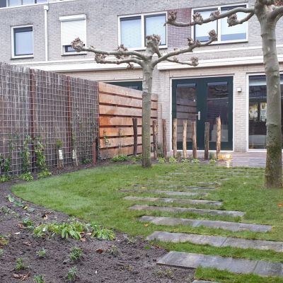 Renovatie achtertuin Leusden
