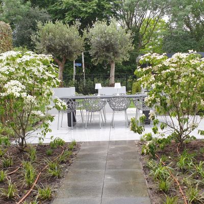 Tuinaanleg bij bungalow Utrecht