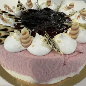 IJstaart aardbei vanille 6-8 personen