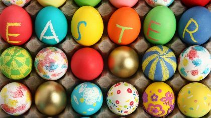 Paaseieren zoeken zaterdag 13 april