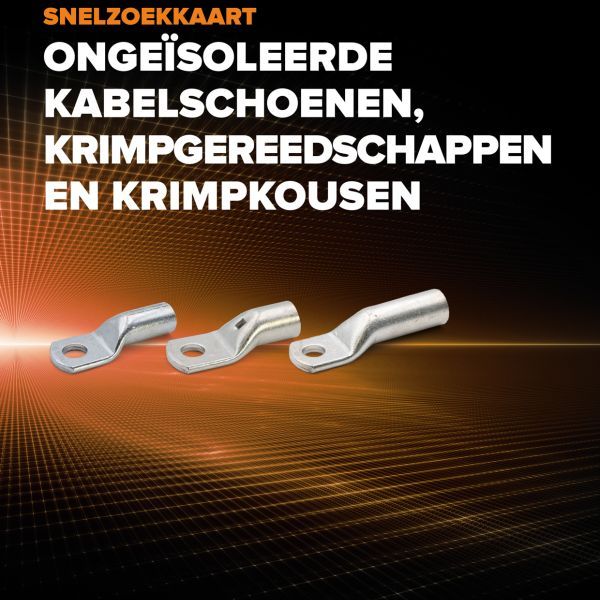 Ongeïsoleerde kabelschoenen