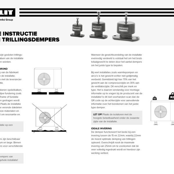 Instructies Premium trillingsdempers