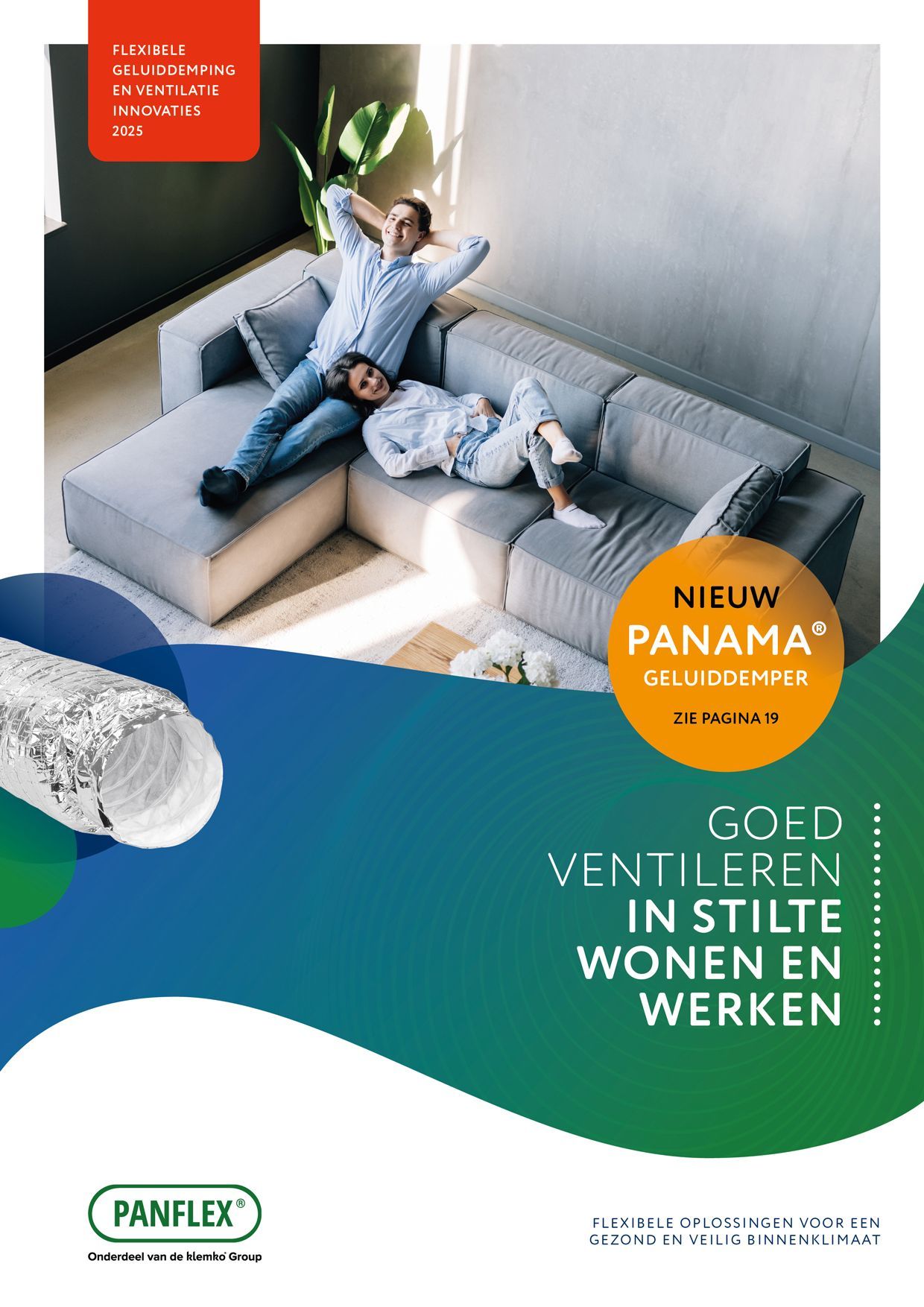 Geluiddempers, ventilatieslangen en montage materialen