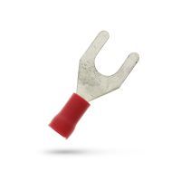 Geïsoleerde Vorkkabelschoen M6 voor 0,5-1,5 mm², PVC, SuperPidg