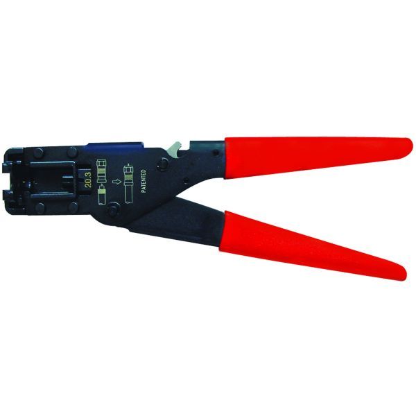 Sperkrimptang voor waterdichte Coax-12/RG59 F krimpconnector