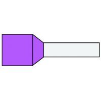 Klemko geïsoleerde adereindhuls 0,34 mm² standaard type roze penlengte 8mm 500 stuks | 720006