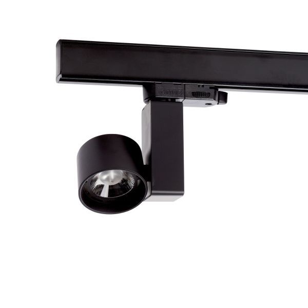 B-Railspot zwart, 7W, 650 lumen, 2700K, 15°, dimbaar