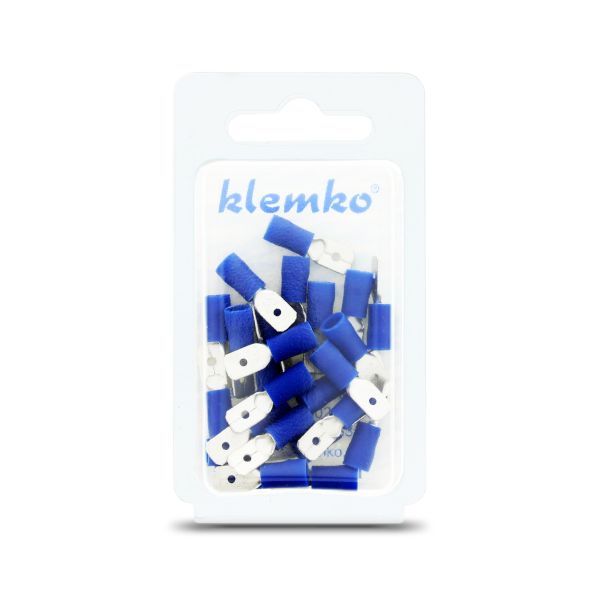 Klemko blister geïsoleerde vlaksteker 6,3x0,8mm super pidg 1,5-2,5mm² PVC | 170480