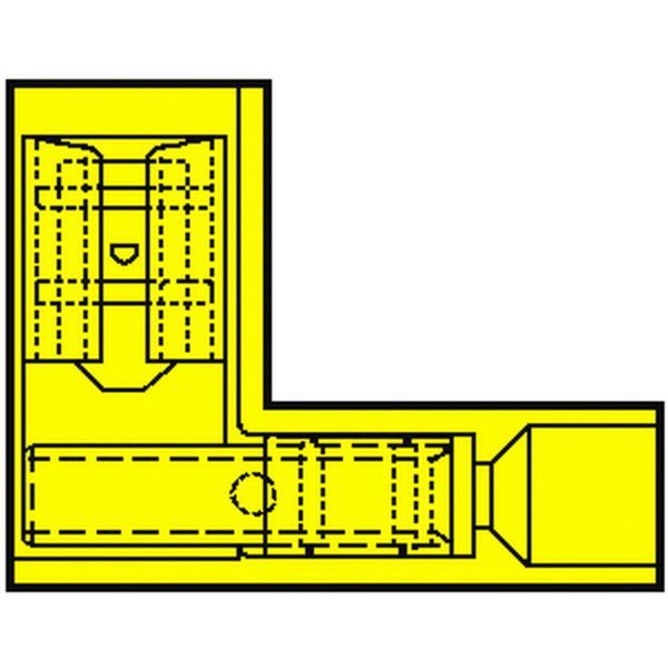 Klemko haakse vlakstekerhuls volledig geïsoleerd 6,3x0,8mm 4,0-6,0 mm² | 156346