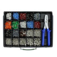 Klemko assortiment geïsoleerde adereindhulzen 0,5–2,5 mm² inclusief tang standaard kleur | 910019