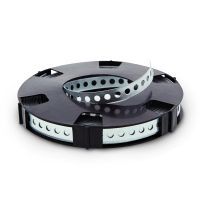 Bevestigingsband metaal recht 12mm - rol 10 meter