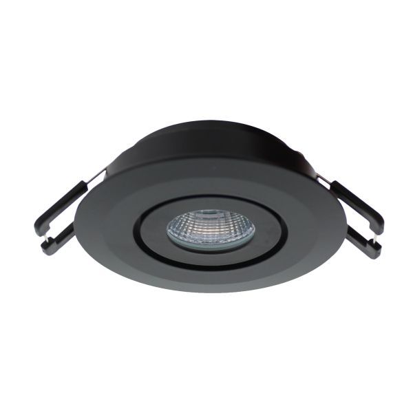 Siena COB richtbare LED spot zwart 3,1W, 350mA, 3000K