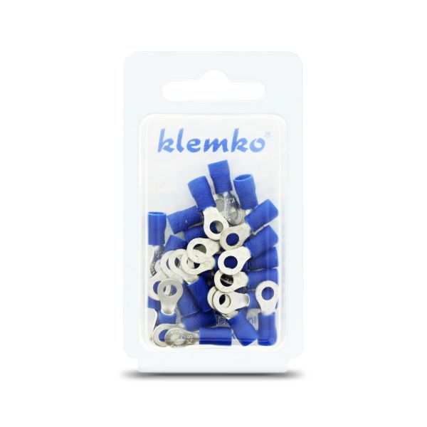 Klemko blister geïsoleerde ringkabelschoen M4 1,5-2,5mm² PVC | 170680