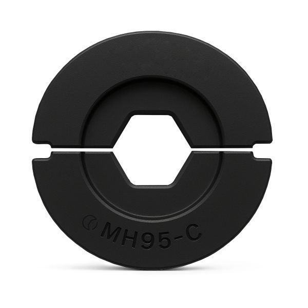 Inzetmatrijs kabelschoenen 130 kN rond 95 mm² hexagonaal