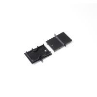 Eindkap voor Profiel 20 inbouw met afdekking E7, zwart