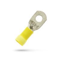 Geïsoleerde Ringkabelschoen M5 voor 4,0-6,0 mm², fosforbrons, PVC