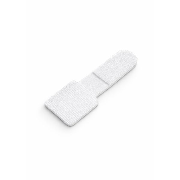 Mepac plakzadel klittenband 28x90mm wit 100 stuks | 455755
