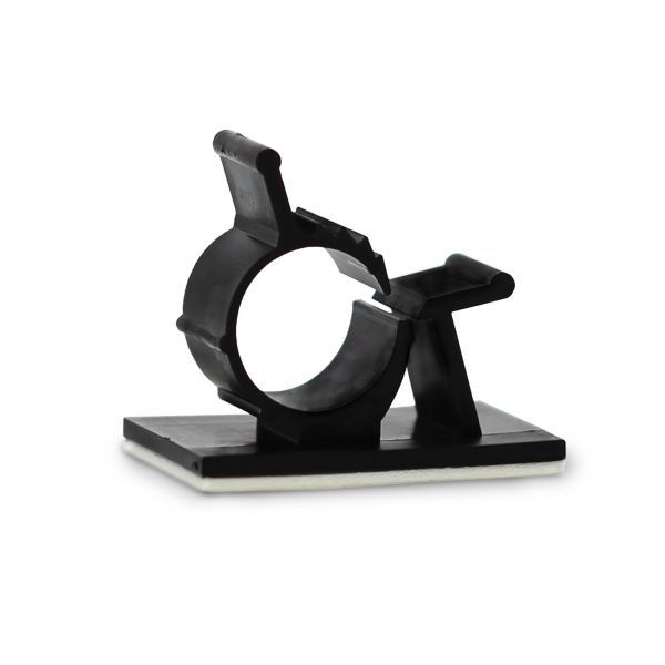 Zelfklevende kabelbeugel 10/13mm zwart 50 stuks