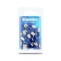 Klemko blister geïsoleerde vlakstekerhuls 4,8x0,5mm super pidg 1,5-2,5mm² PVC | 170380