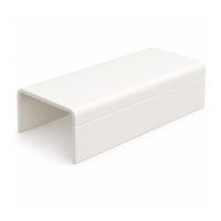 Canalit koppelstuk met bodemstuk voor Systeem25 leidingkoker 25x13mm wit RAL9010 - 2 stuks | 932031