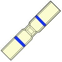 Waterdichte soldeer Föhnparallelverbinder 2,0 - 4,0 mm²