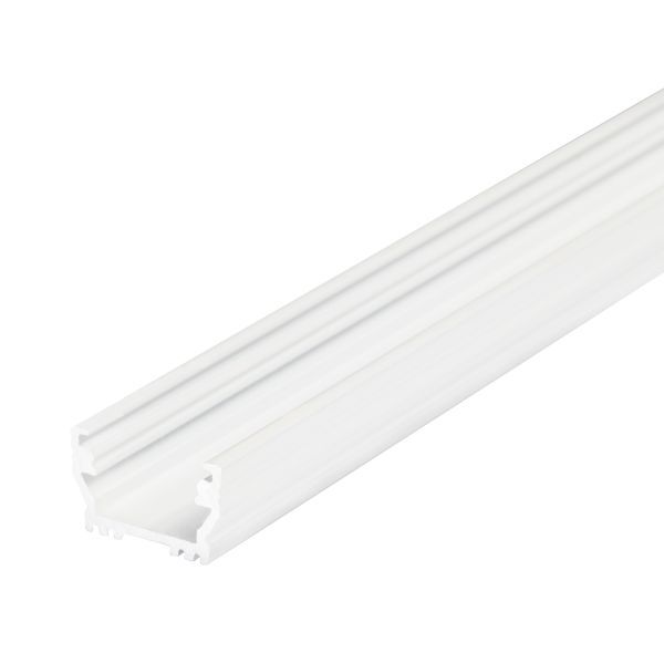 Profiel 12 opbouw 2 meter wit geschikt voor cob ledstrips van max 12mm voor een homogeen lichtbeeld
