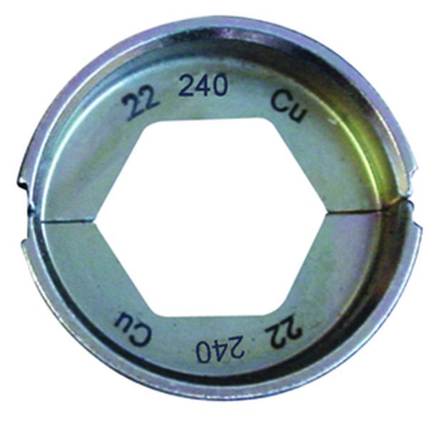 Matrijsset MS22, zeskantpersing, kabelschoen,doorsnede:240mm²,DIN46235