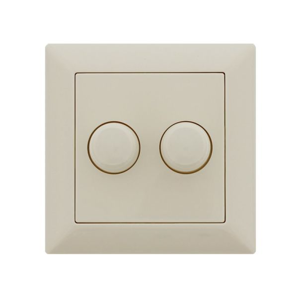 Lumiko afdekking voor de duo led dimmer Jung RAL1013 crème | 891222