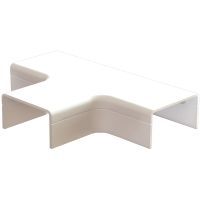 T-stuk met bodemstuk 25x13mm wit