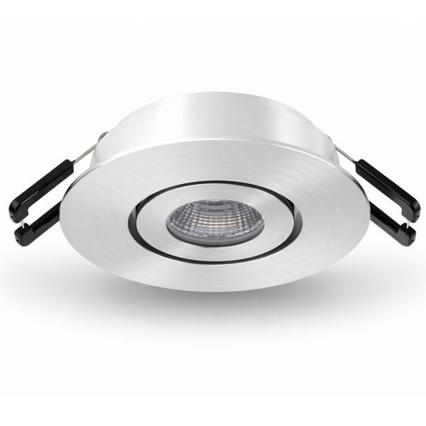 Lumiko Siena COB richtbare LED spot RVS look 3,1W, 350mA 3000K