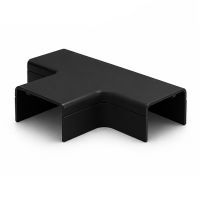 Canalit T-stuk met bodemstuk voor Systeem25 leidingkoker 25x13mm zwart RAL9005 - 2 stuks | 934051